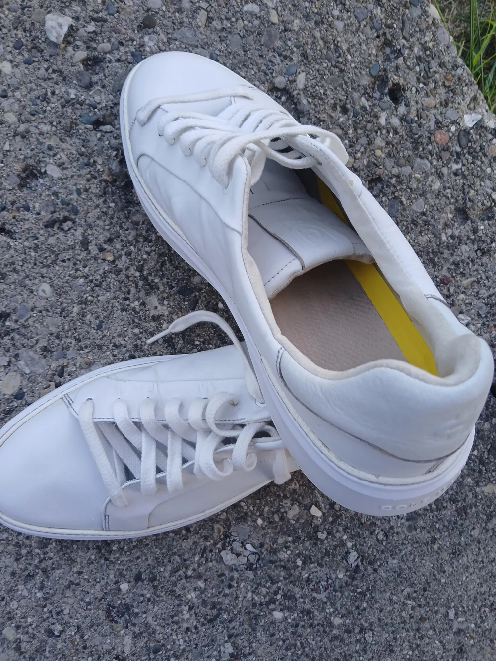 Size 14 Cole Haan Men's White Low-Top Lace-Up Sneakers
